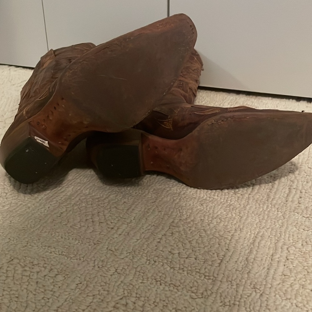Corral Vintage Brown/Brown Tall Eagle Overlay R2295 - Picture 3 of 5